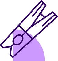Clothespin Outline Style Icon vector