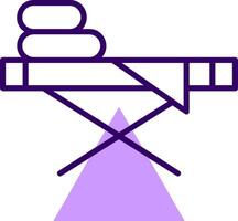 Ironing board Outline Style Icon vector