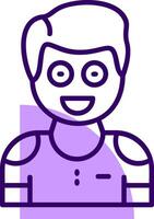 Enthusiasm Outline Icon Style vector