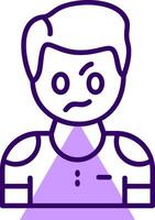 Irritation Outline Icon Style vector