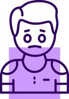 Disappointment Outline Icon Style vector