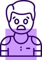 Fear Outline Icon Style vector
