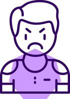 Resentment Outline Icon Style vector