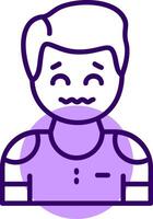 Anxiety Outline Icon Style vector
