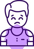 Contempt Outline Icon Style vector