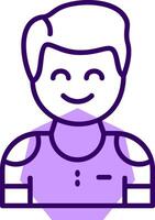 Contentment Outline Icon Style vector