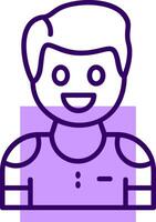 Joy Outline Icon Style vector