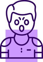 Surprise Outline Icon Style vector