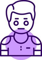 Boredom Outline Icon Style vector