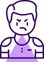 Disapproval Outline Icon Style vector