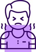 Discomfort Outline Icon Style vector