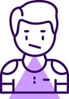 Apathy Outline Icon Style vector