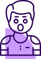 Hesitation Outline Icon Style vector