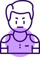 Defensiveness Outline Icon Style vector