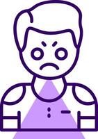 Irritation Outline Icon Style vector