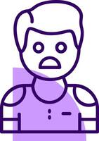 Vexation Outline Icon Style vector