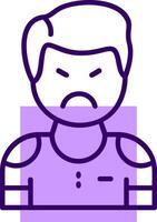 Impatience Outline Icon Style vector