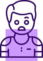 Displeasure Outline Icon Style vector