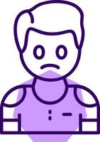 Pity Outline Icon Style vector