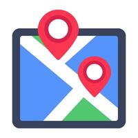 A beautiful design icon of map vector