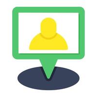 Creative design icon of user chat vector