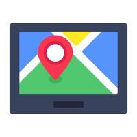 A trendy design icon of online location vector
