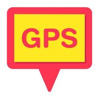 Perfect design icon of gps chat vector