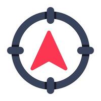 Perfect design icon of target location vector