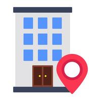 A beautiful design icon of office location vector