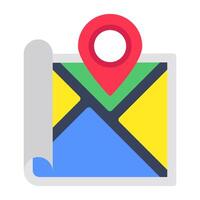Creative design icon of map vector