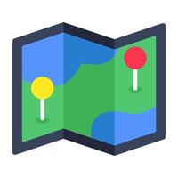 A beautiful design icon of map vector