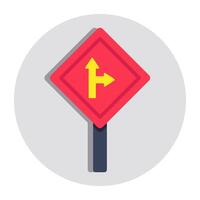 An icon design of right and Forward Arrow vector