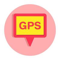 Perfect design icon of gps chat vector