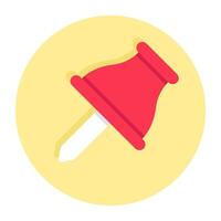 An icon design of location pin vector