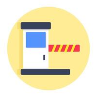 A beautiful design icon of checkpost vector