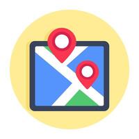 A beautiful design icon of map vector