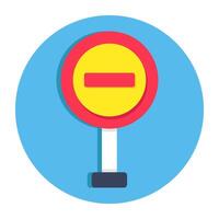 A trendy design icon of ban board vector