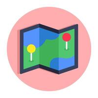 A beautiful design icon of map vector