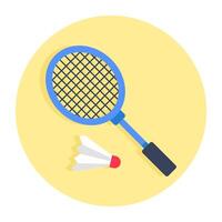Trendy design of badminton vector