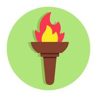 Perfect design icon of vintage torch vector