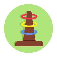 Modern design icon of ring toss game vector