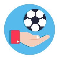 Modern design icon of football vector