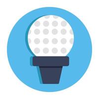 A unique design icon of golf tee vector