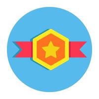 Wrestling belt icon in unique design vector