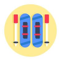 An icon design of ski accessory vector