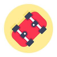 An icon design of skateboard vector