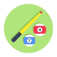 A trendy design of billiard game vector