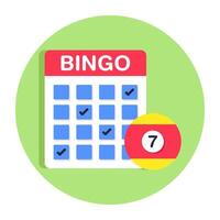 Perfect design icon of bingo game vector