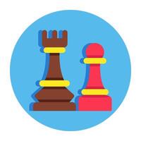 A perfect design icon of chess pieces vector