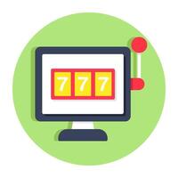Premium download icon of slot machine vector